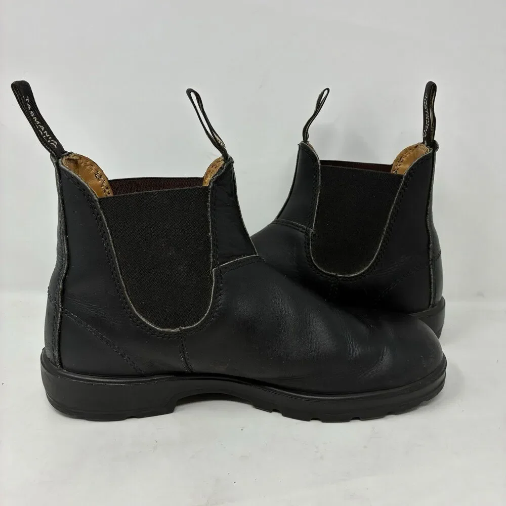 Blundstone 585 Chelsea Boots Rustic Black Leather Men's Size 7 US